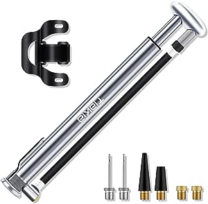 Tiakia - Pompa per bicicletta, portatile, 210 PSI ad alta pressione, piccola e leggera, compatta per valvole Presta e Schrader e Dunlop, per mountain bike, bici da corsa, BMX